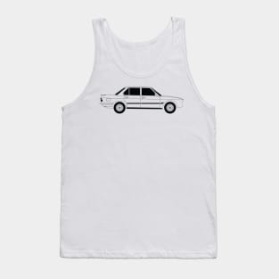 E28 5 Series Black Outline Tank Top